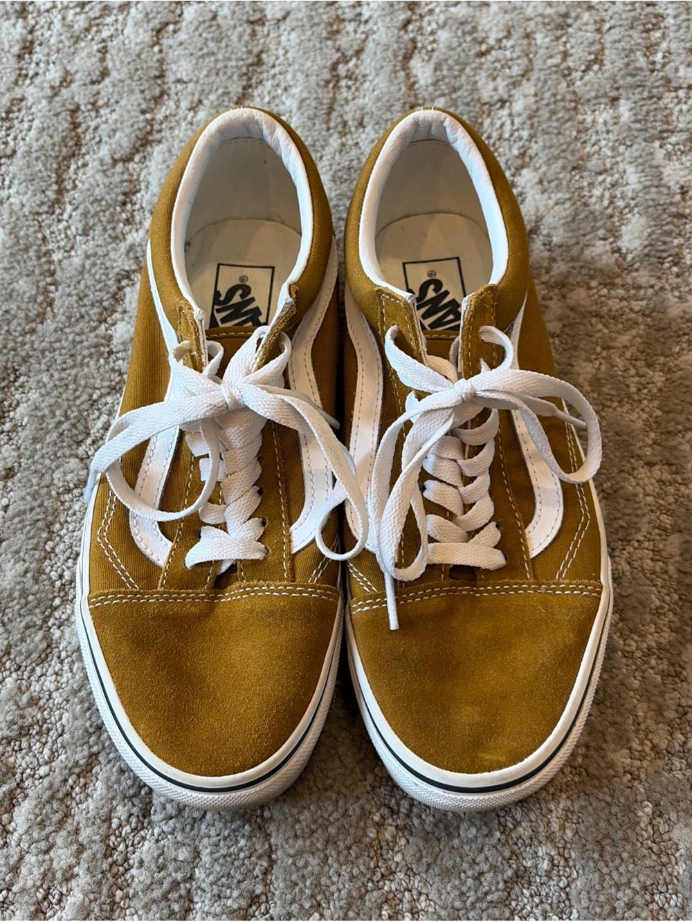 VANS Old Skool Brown White Suede Men's Sneakers US size 8.5 women/7 men’s